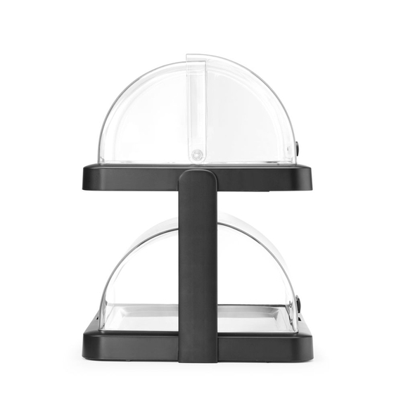 Hendi Rolltop Kühldisplay Duo UNIQ, designed by Robert Bronwasser, Doppelt, Schwarz, 480x355x(H)480mm, Rechteckig 2 Hendi Rolltop Kühldisplay Duo UNIQ, designed by Robert Bronwasser, Doppelt, Schwarz, 480x355x(H)480mm, Rechteckig