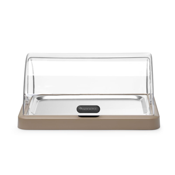 Hendi Rolltop Kühldisplay Duo UNIQ, designed by Robert Bronwasser, Einzel, Beige, 460x355x(H)220mm, Rechteckig 1 Hendi Rolltop Kühldisplay Duo UNIQ, designed by Robert Bronwasser, Einzel, Beige, 460x355x(H)220mm, Rechteckig