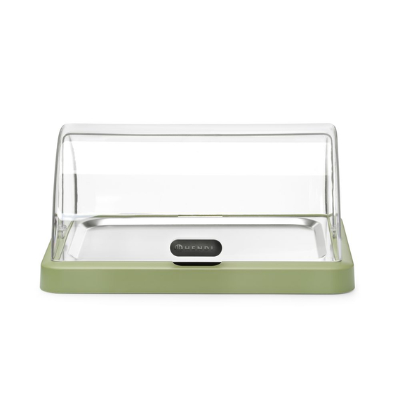 Hendi Rolltop Kühldisplay Duo UNIQ, designed by Robert Bronwasser, Einzel, Grün, 460x355x(H)220mm, Rechteckig 1 Hendi Rolltop Kühldisplay Duo UNIQ, designed by Robert Bronwasser, Einzel, Grün, 460x355x(H)220mm, Rechteckig