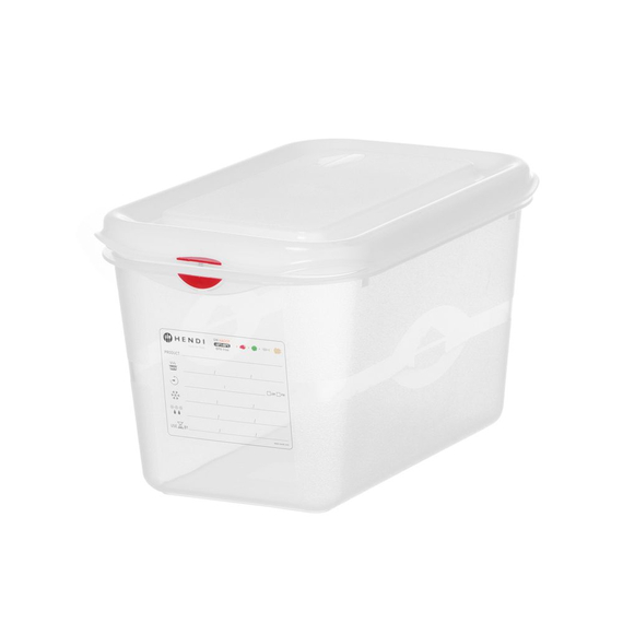Hendi Behälter GN 1/4 Polypropylen, GN 1/4, 4,3L, Transparent, 265x162x(H)150mm Hendi Behälter GN 1/4 Polypropylen, GN 1/4, 4,3L, Transparent, 265x162x(H)150mm