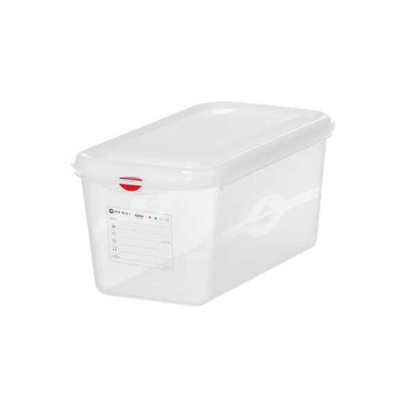 Hendi GN 1/3 Behälter, Polypropylen, GN 1/3, 6L, Transparent, 325x176x(H)150mm, Rechteckig Hendi GN 1/3 Behälter, Polypropylen, GN 1/3, 6L, Transparent, 325x176x(H)150mm, Rechteckig
