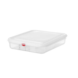 Hendi GN 1/2 Behälter, Polypropylen, GN 1/2, 4L, Transparent, 325x265x(H)65mm, Rechteckig