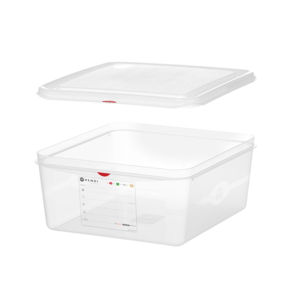 Hendi GN 2/3 Behälter, Polypropylen, GN 2/3, 13,5L, Transparent, 354x325x(H)150mm, Rechteckig 1 Hendi GN 2/3 Behälter, Polypropylen, GN 2/3, 13,5L, Transparent, 354x325x(H)150mm, Rechteckig