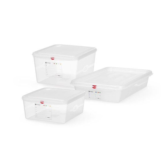 Hendi GN 2/3 Behälter, Polypropylen, GN 2/3, 9L, Transparent, 354x325x(H)100mm, Rechteckig 1 Hendi GN 2/3 Behälter, Polypropylen, GN 2/3, 9L, Transparent, 354x325x(H)100mm, Rechteckig