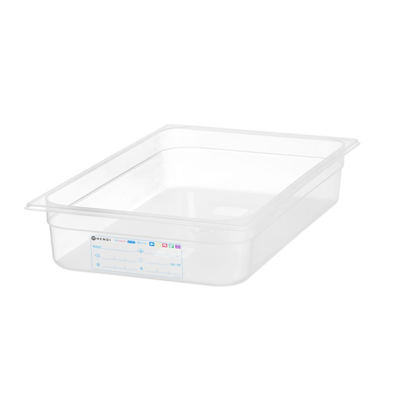 Hendi Gastronorm-Behälter 1/1, GN 1/1, 12L, Transparent, 530x325x(H)100mm Hendi Gastronorm-Behälter 1/1, GN 1/1, 12L, Transparent, 530x325x(H)100mm