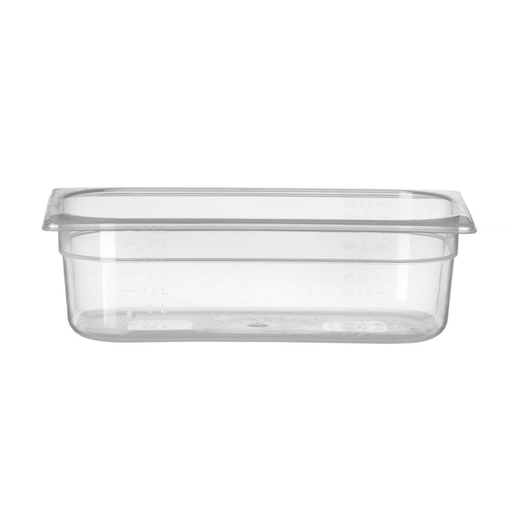 Hendi Gastronorm-Behälter 1/3, Profi Line, GN 1/3, 4L, Transparent, 325x176x(H)100mm Hendi Gastronorm-Behälter 1/3, Profi Line, GN 1/3, 4L, Transparent, 325x176x(H)100mm