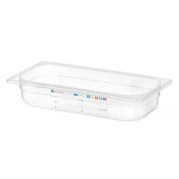 Hendi Gastronorm-Behälter 1/3, GN 1/3, 2,5L, Transparent, 325x176x(H)65mm 1 Hendi Gastronorm-Behälter 1/3, GN 1/3, 2,5L, Transparent, 325x176x(H)65mm