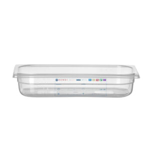 Hendi Gastronorm-Behälter 1/3, GN 1/3, 2,5L, Transparent, 325x176x(H)65mm