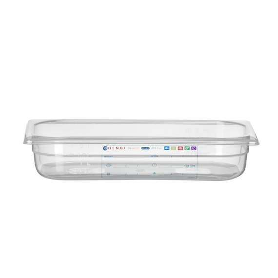 Hendi Gastronorm-Behälter 1/3, GN 1/3, 2,5L, Transparent, 325x176x(H)65mm Hendi Gastronorm-Behälter 1/3, GN 1/3, 2,5L, Transparent, 325x176x(H)65mm