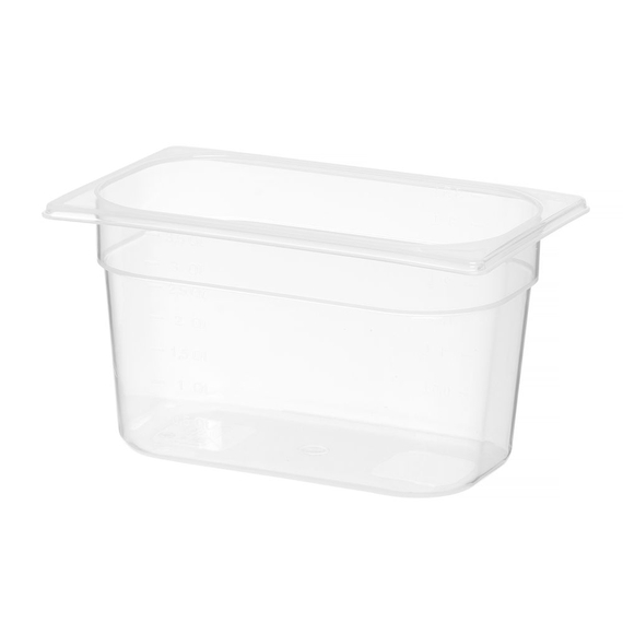 Hendi Gastronorm-Behälter 1/4, Profi Line, GN 1/4, 4L, Transparent, 265x162x(H)150mm 1 Hendi Gastronorm-Behälter 1/4, Profi Line, GN 1/4, 4L, Transparent, 265x162x(H)150mm