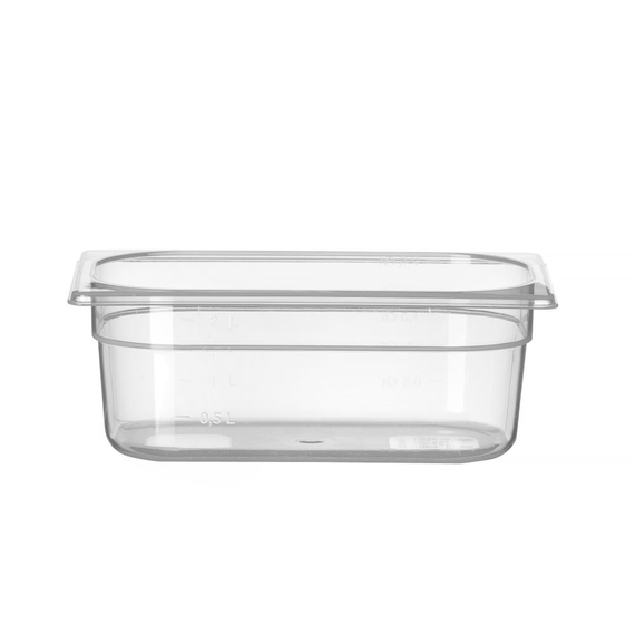 Hendi Gastronorm-Behälter 1/4, Profi Line, GN 1/4, 2,8L, Transparent, 265x162x(H)100mm Hendi Gastronorm-Behälter 1/4, Profi Line, GN 1/4, 2,8L, Transparent, 265x162x(H)100mm