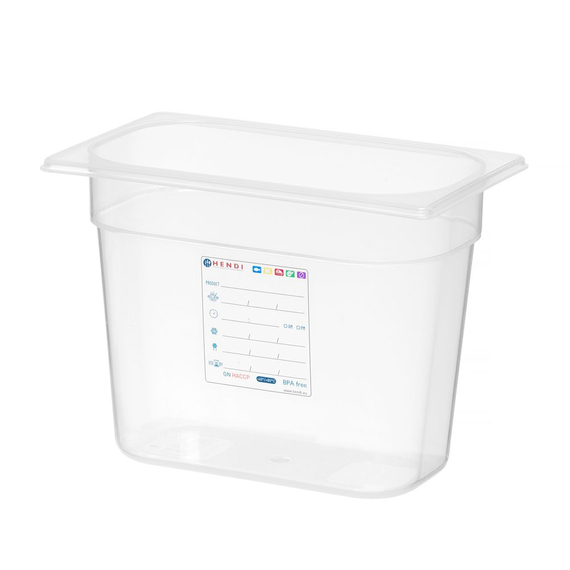 Hendi Gastronorm-Behälter 1/4, GN 1/4, 5,5L, Transparent, 265x162x(H)200mm 1 Hendi Gastronorm-Behälter 1/4, GN 1/4, 5,5L, Transparent, 265x162x(H)200mm