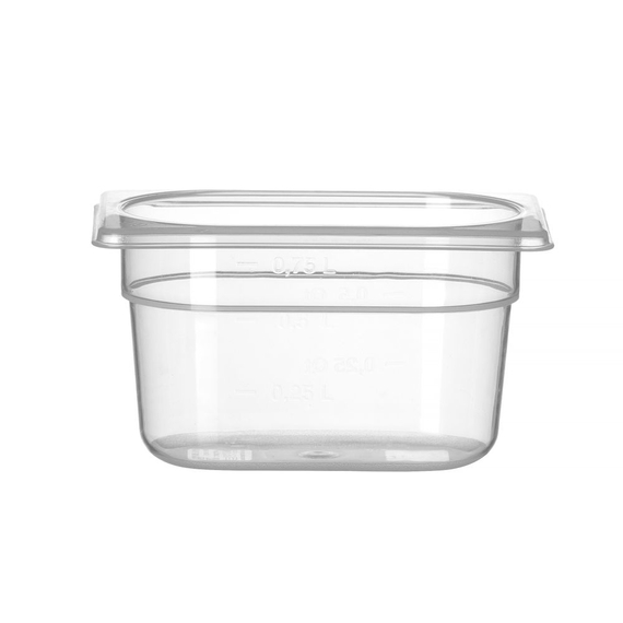 Hendi Gastronorm-Behälter 1/9, Profi Line, 1,0, GN 1/9, 1L, Transparent, 176x108x(H)100mm Hendi Gastronorm-Behälter 1/9, Profi Line, 1,0, GN 1/9, 1L, Transparent, 176x108x(H)100mm