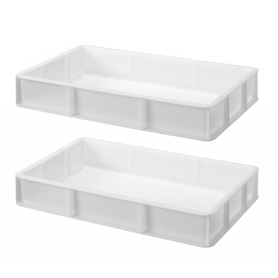 Hendi Pizzateig-Box GN1/1, GN 1/1, Weiß, 530x325x(H)90mm 2 Hendi Pizzateig-Box GN1/1, GN 1/1, Weiß, 530x325x(H)90mm