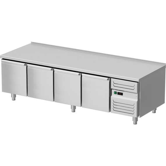 Unterbaukühltisch, 4-türig, GN 1/1, 2000x700x600 mm (BxTxH) Unterbaukühltisch, 4-türig, GN 1/1, 2000x700x600 mm (BxTxH)