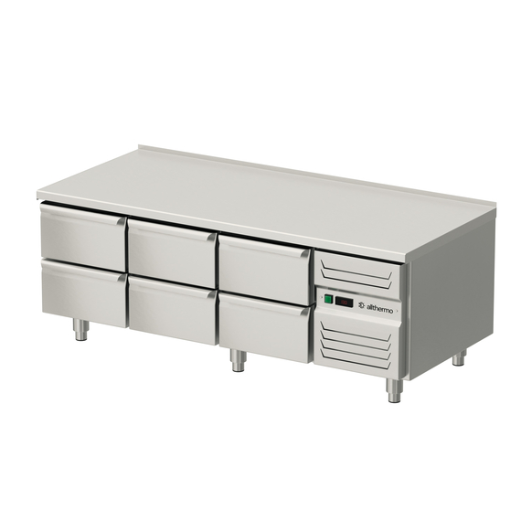Unterbaukühltisch mit sechs Schubladen GN 1/1, 1600x700x600 mm (BxTxH) Unterbaukühltisch mit sechs Schubladen GN 1/1, 1600x700x600 mm (BxTxH)