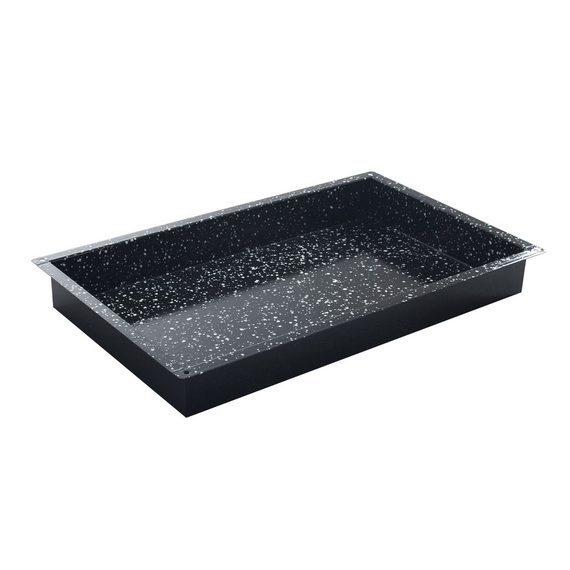 Hendi Gastronorm-Behälter, emailliert, GN 2/1, Schwarz, 530x650x(H)20mm, Rechteckig Hendi Gastronorm-Behälter, emailliert, GN 2/1, Schwarz, 530x650x(H)20mm, Rechteckig
