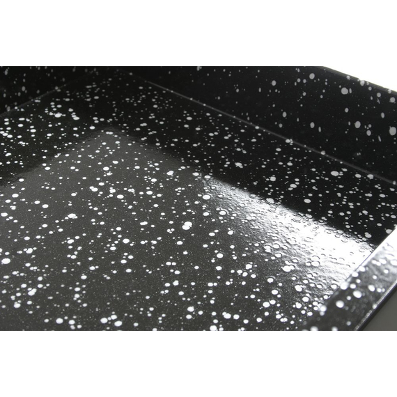 Hendi Gastronorm-Behälter, emailliert, GN 2/1, Schwarz, 530x650x(H)20mm, Rechteckig 1 Hendi Gastronorm-Behälter, emailliert, GN 2/1, Schwarz, 530x650x(H)20mm, Rechteckig