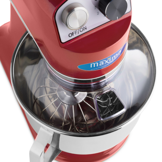 Maxima Gastro Planetenmischer - 7 l - Bis zu 2 kg Teig - Raspberryrot 7 Maxima Gastro Planetenmischer - 7 l - Bis zu 2 kg Teig - Raspberryrot
