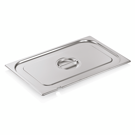 Was Germany GN Deckel GN SELECT 1/1, mit Löffelaussparung, Chromnickelstahl 18/8 Was Germany GN Deckel GN SELECT 1/1, mit Löffelaussparung, Chromnickelstahl 18/8