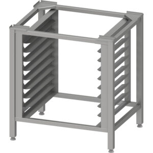 Stalgast Edelstahl Untergestell mit 8 Einschubschienen für Öfen der Serie EasyBake/RX, 600x400 mm, H. 850 mm