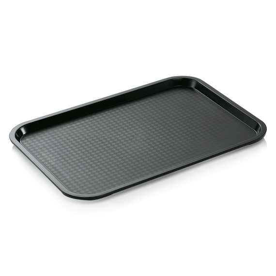 Was Germany Tablett FAST FOOD, 45,5 x 35,5 x 2 cm, schwarz, Polypropylen Was Germany Tablett FAST FOOD, 45,5 x 35,5 x 2 cm, schwarz, Polypropylen