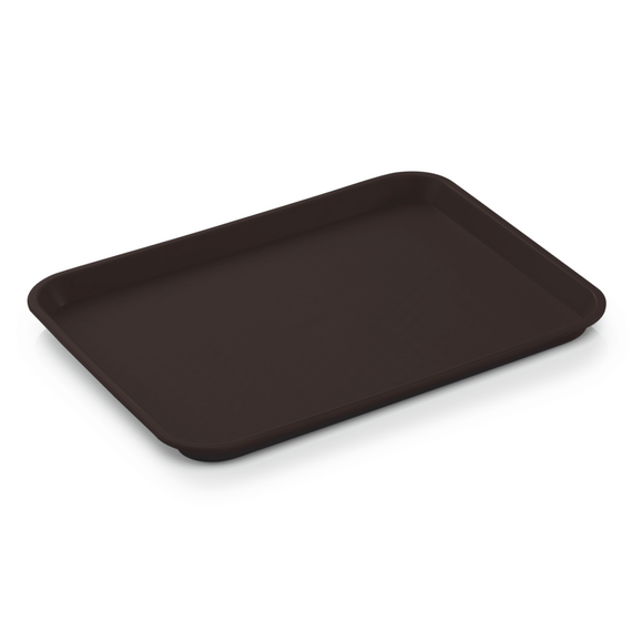 Was Germany Tablett FAST FOOD GN 1/2, 32,50 x 26,5 x 2 cm, braun, Polypropylen Was Germany Tablett FAST FOOD GN 1/2, 32,50 x 26,5 x 2 cm, braun, Polypropylen