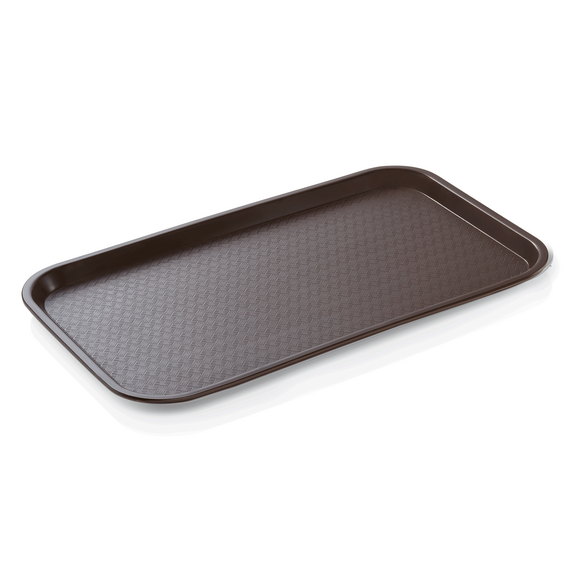 Was Germany Tablett FAST FOOD GN 1/1, 53 x 32,5 x 2 cm, braun, Polypropylen Was Germany Tablett FAST FOOD GN 1/1, 53 x 32,5 x 2 cm, braun, Polypropylen