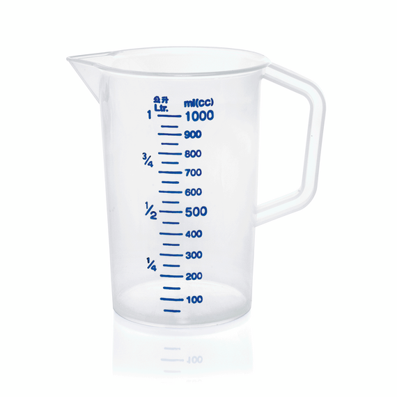 Was Germany Messbecher, Ø 11,5 cm, 1 ltr., mit 50 ml Skalierung, Polypropylen Was Germany Messbecher, Ø 11,5 cm, 1 ltr., mit 50 ml Skalierung, Polypropylen