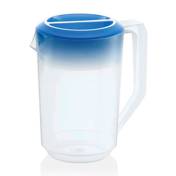 Essentials Kanne mit blauem Deckel, 1,8 ltr., Skalierung 100 ml, Polypropylen Essentials Kanne mit blauem Deckel, 1,8 ltr., Skalierung 100 ml, Polypropylen