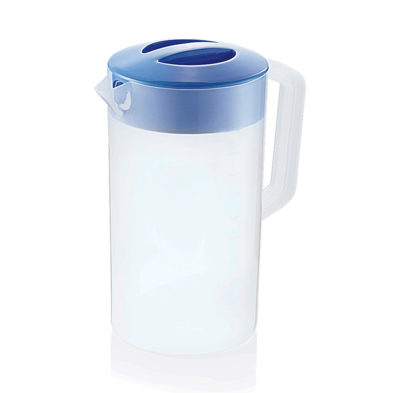 Essentials Kanne mit blauem Deckel, 2,5 ltr., Skalierung 250 ml, Polypropylen Essentials Kanne mit blauem Deckel, 2,5 ltr., Skalierung 250 ml, Polypropylen