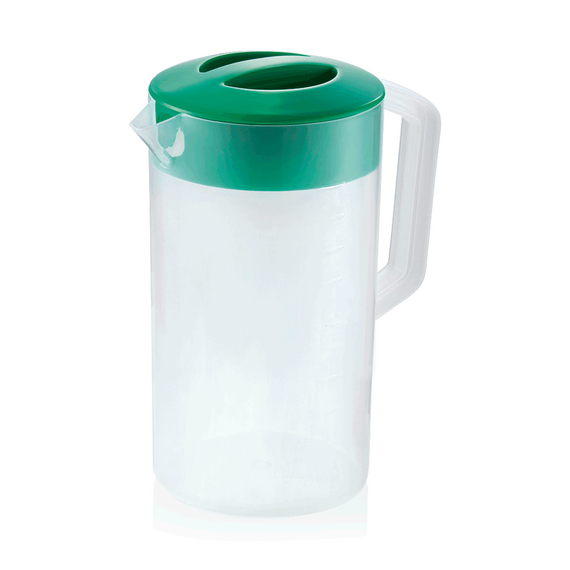 Essentials Kanne mit grünem Deckel, 2,5 ltr., Skalierung 250 ml, Polypropylen Essentials Kanne mit grünem Deckel, 2,5 ltr., Skalierung 250 ml, Polypropylen