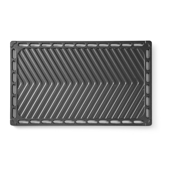 Hendi Gusseisen-Grillplatte, GN 1/1, 325x530mm 1 Hendi Gusseisen-Grillplatte, GN 1/1, 325x530mm