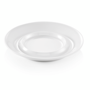 Essentials Untertasse Set, für 9366 und 9367, Ø 14 cm, weiß, Set á 12 Stück, Melamin