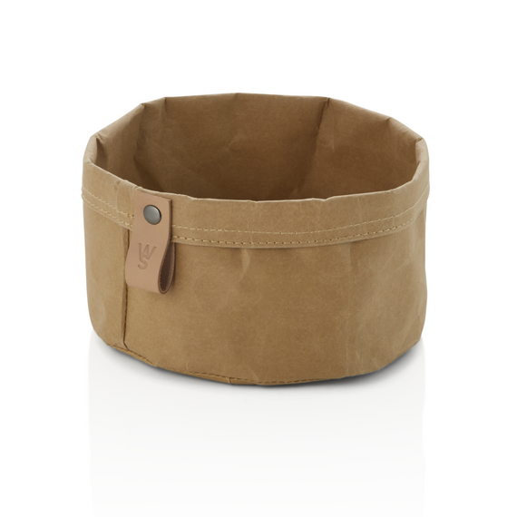 Was Germany Brottasche CRAFT & CRUMBLE, Ø 17 cm, Höhe 11 cm, khaki, Kraft Paper Was Germany Brottasche CRAFT & CRUMBLE, Ø 17 cm, Höhe 11 cm, khaki, Kraft Paper