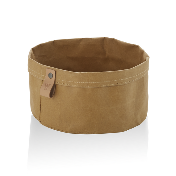 Was Germany Brottasche CRAFT & CRUMBLE, Ø 20 cm, Höhe 13 cm, khaki, Kraft Paper Was Germany Brottasche CRAFT & CRUMBLE, Ø 20 cm, Höhe 13 cm, khaki, Kraft Paper