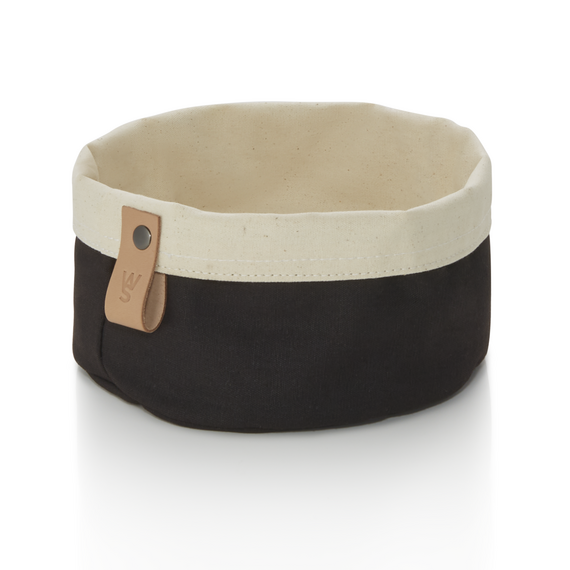 Was Germany Brottasche FLIP COTTON, Ø 17 cm, Höhe 11 cm, schwarz/cream, Canvas Was Germany Brottasche FLIP COTTON, Ø 17 cm, Höhe 11 cm, schwarz/cream, Canvas