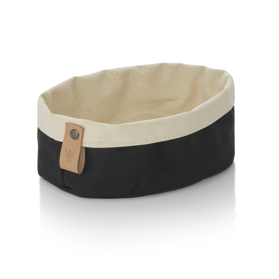 Was Germany Brottasche FLIP COTTON, 19 x 15 x 10 cm, schwarz/cream, Canvas Was Germany Brottasche FLIP COTTON, 19 x 15 x 10 cm, schwarz/cream, Canvas