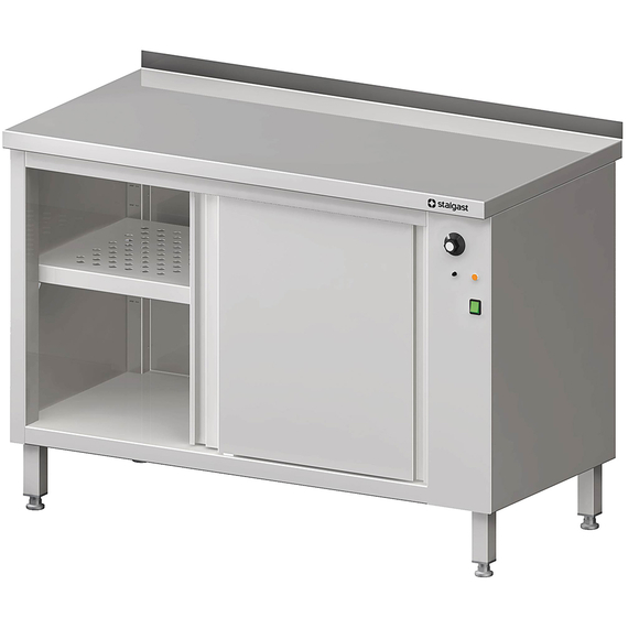 Stalgast Edelstahl Wärmeschrank mit Schiebetüren 1000x600x850 mm mit Aufkantung Stalgast Edelstahl Wärmeschrank mit Schiebetüren 1000x600x850 mm mit Aufkantung