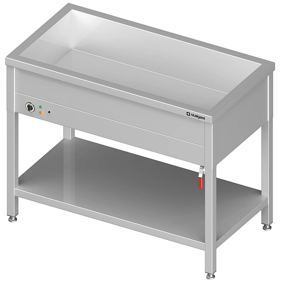 Stalgast Edelstahl Bain-Marie Standgerät mit einem Becken, für 3x GN1/1085x600x850 mm Stalgast Edelstahl Bain-Marie Standgerät mit einem Becken, für 3x GN1/1085x600x850 mm