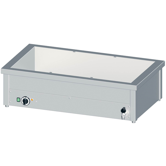 Stalgast Edelstahl Bain-Marie Tischgerät mit einem Becken, für 2x GN1/760x600x310 mm Stalgast Edelstahl Bain-Marie Tischgerät mit einem Becken, für 2x GN1/760x600x310 mm