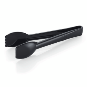 Essentials Salatzange Set, 23 cm, schwarz, Set á 6 Stück, Polycarbonat
