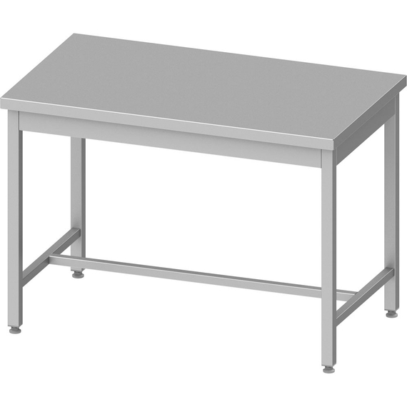 Stalgast Edelstahl Arbeitstisch ECO ohne Grundboden 1000x600x850 mm, mit Verstrebung ohne Aufkantung, Selbstmontage Stalgast Edelstahl Arbeitstisch ECO ohne Grundboden 1000x600x850 mm, mit Verstrebung ohne Aufkantung, Selbstmontage