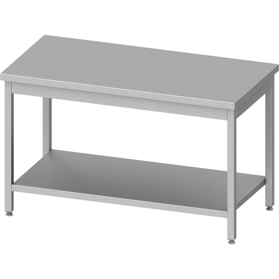 Stalgast Edelstahl Arbeitstisch ECO mit Grundboden 1500x600x850 mm, ohne Aufkantung, Selbstmontage Stalgast Edelstahl Arbeitstisch ECO mit Grundboden 1500x600x850 mm, ohne Aufkantung, Selbstmontage