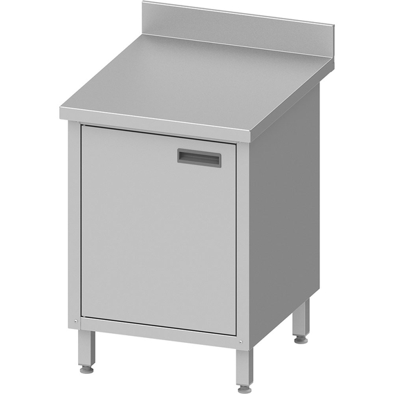 Stalgast Edelstahl Arbeitsschrank ECO mit Flügeltür 600x600x850 mm, mit Aufkantung Stalgast Edelstahl Arbeitsschrank ECO mit Flügeltür 600x600x850 mm, mit Aufkantung