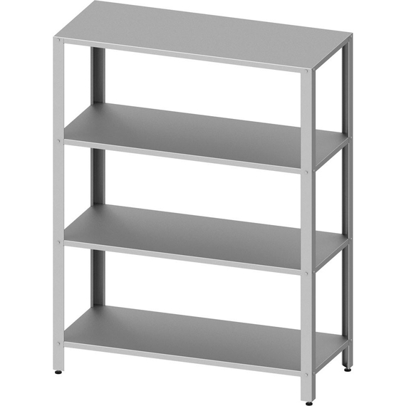 Stalgast Edelstahl Regal ECO mit glatten Böden 1200x600x1800 mm, Selbstmontage Stalgast Edelstahl Regal ECO mit glatten Böden 1200x600x1800 mm, Selbstmontage