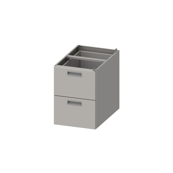 Stalgast Edelstahl Einbau-Schubladenblock ECO 386x490x540 mm mit zwei Schubladen, Selbstmontage Stalgast Edelstahl Einbau-Schubladenblock ECO 386x490x540 mm mit zwei Schubladen, Selbstmontage