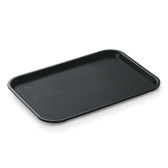 Was Germany Tablett Set FAST FOOD, 35 x 27 x 1,5 cm, schwarz, Set á 24 Stück, Polypropylen Was Germany Tablett Set FAST FOOD, 35 x 27 x 1,5 cm, schwarz, Set á 24 Stück, Polypropylen