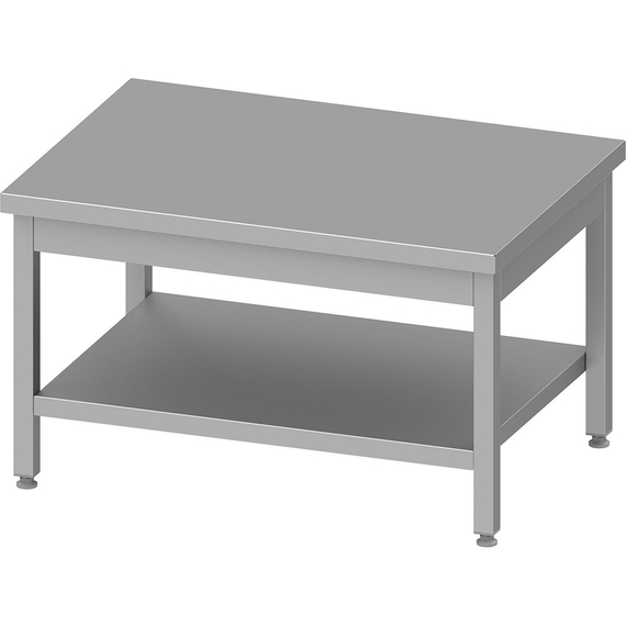 Stalgast Edelstahl Arbeitstisch ECO niedrig, mit Grundboden 2000x700x600 mm, ohne Aufkantung, Selbstmontage Stalgast Edelstahl Arbeitstisch ECO niedrig, mit Grundboden 2000x700x600 mm, ohne Aufkantung, Selbstmontage