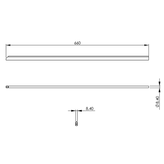 Stalgast Edelstahl Verbindungsleiste, 19 mm hoch 1 Stalgast Edelstahl Verbindungsleiste, 19 mm hoch